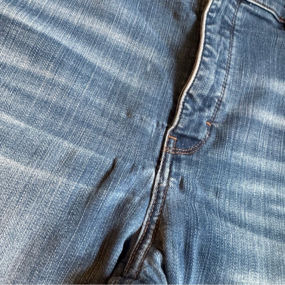 White House Black Market Women's Skinny Jeans Blue Distressed - Picture 13 of 13